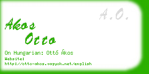 akos otto business card